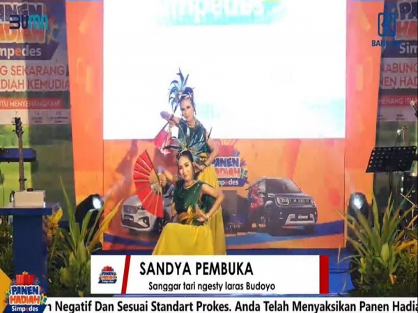 TARI SANDYA Pembuka Pada Acara Penarikan Undian Hadiah Simpedes BRI