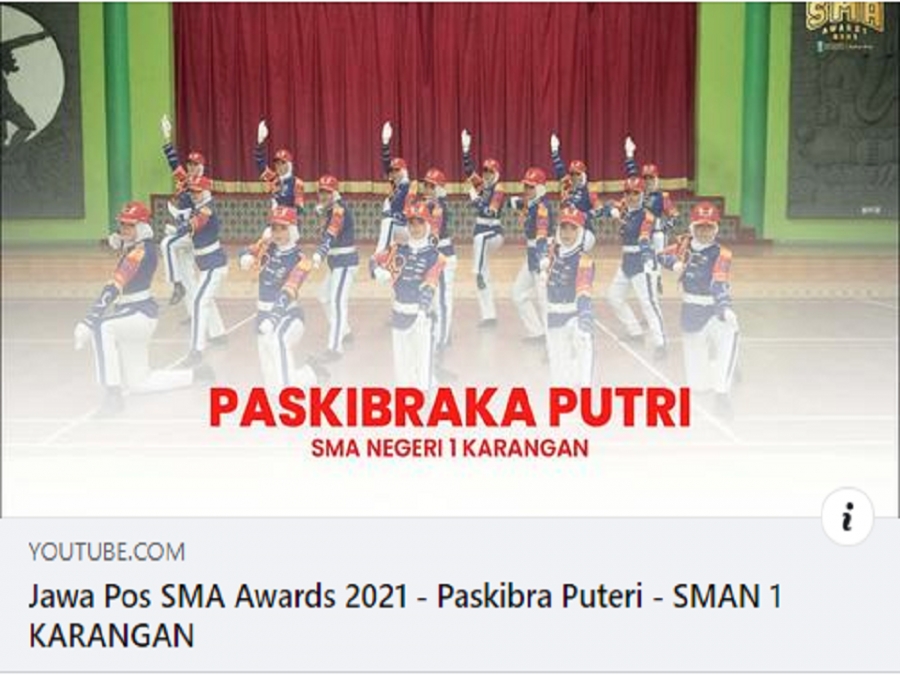 Jawa Pos SMA Awards 2021 - Paskibra Puteri - SMAN 1 KARANGAN
