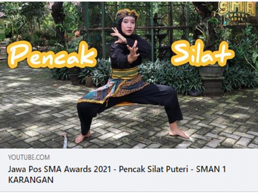 Jawa Pos SMA Awards 2021 - Pencak Silat Puteri - SMAN 1 KARANGAN