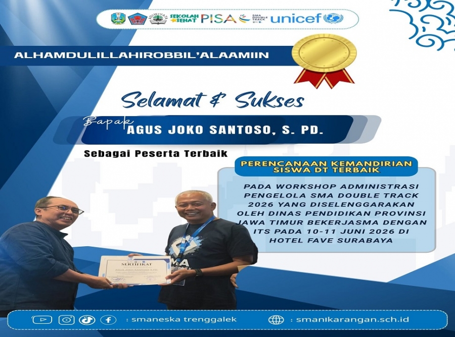 KEPALA SMANESKA RAIH PREDIKAT TERBAIK PADA WORKSHOP DT 2026