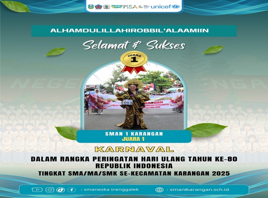 SMAN 1 KARANGAN RAIH JUARA 1 KARNAVAL HUT RI KE-80 TAHUN 2025