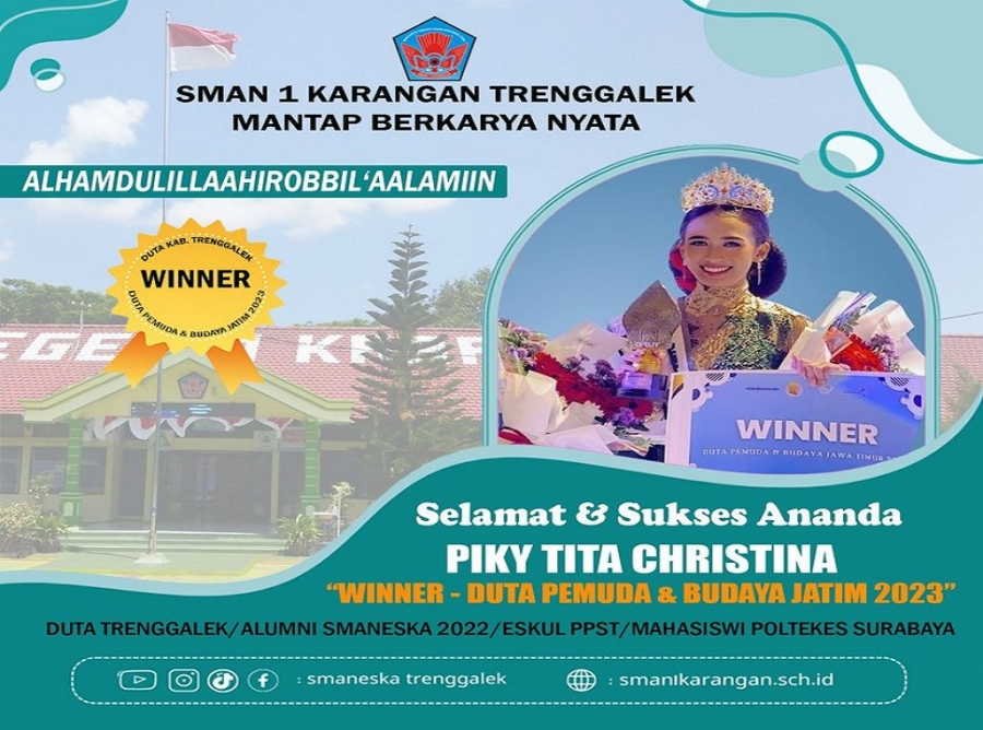 ALUMNI SMANESKA TERPILIH SEBAGAI DUTA PEMUDA DAN BUDAYA JATIM