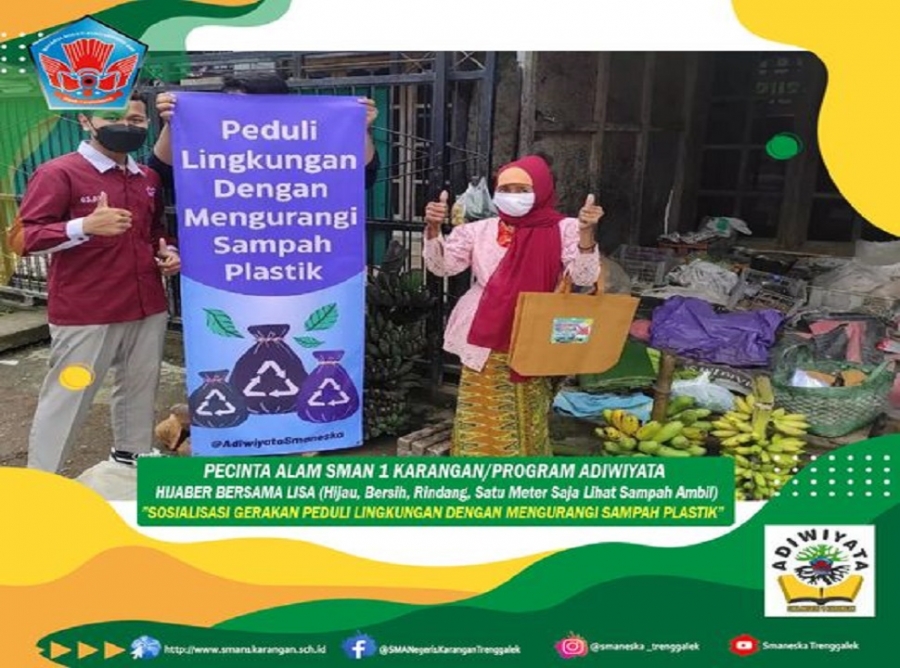 Sosialisasi Gerakan Peduli Lingkungan dengan Mengurangi Sampah Plastik