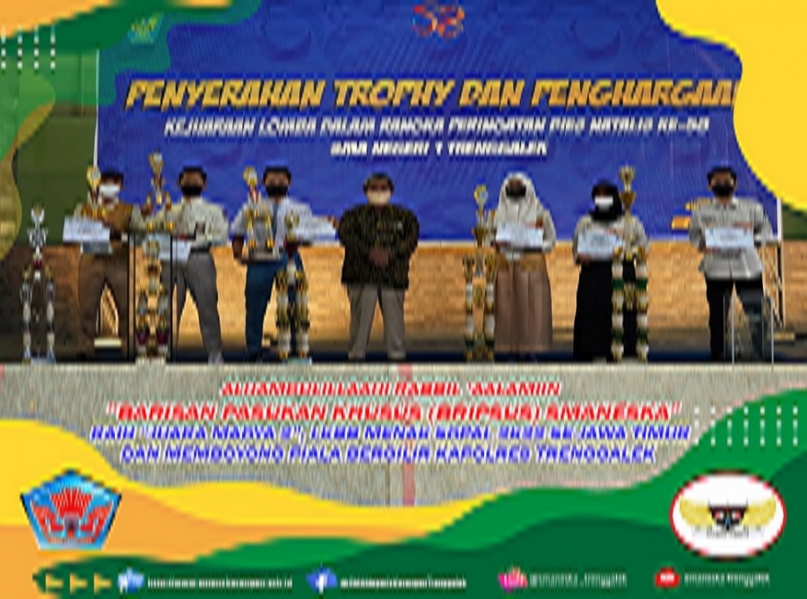 PLETON BRIPSUS&rdquo; SMAN 1 KARANGAN TRENGGALEK RAIH &ldquo;JUARA MADYA 2&rdquo;, LKBB MENAK SOPAL 2K22 TINGKAT SMA/SEDERAJAT SE-JAWA TIMUR OPEN DAN MEMBOYONG PIALA BERGILIR KAPOLRES TRENGGALEK