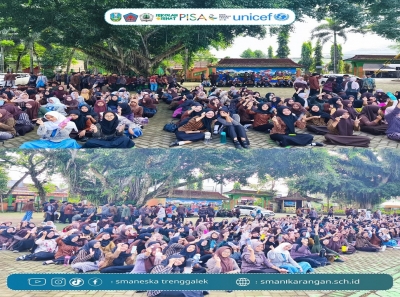 SMAN 1 KARANGAN GELAR AKSI MINUM TABLET TAMBAH DARAH SERENTAK