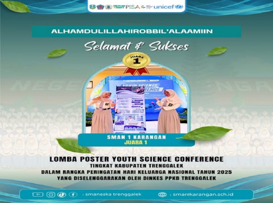 SMANESKA SABET JUARA 1 POSTER YOUTH SCIENCE CONFERENCE 2025