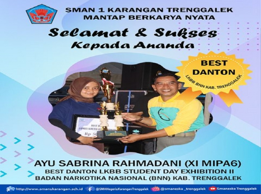BRIPSUS SMAN 1 KARANGAN TRENGGALEK JUGA RAIH BEST DANTON