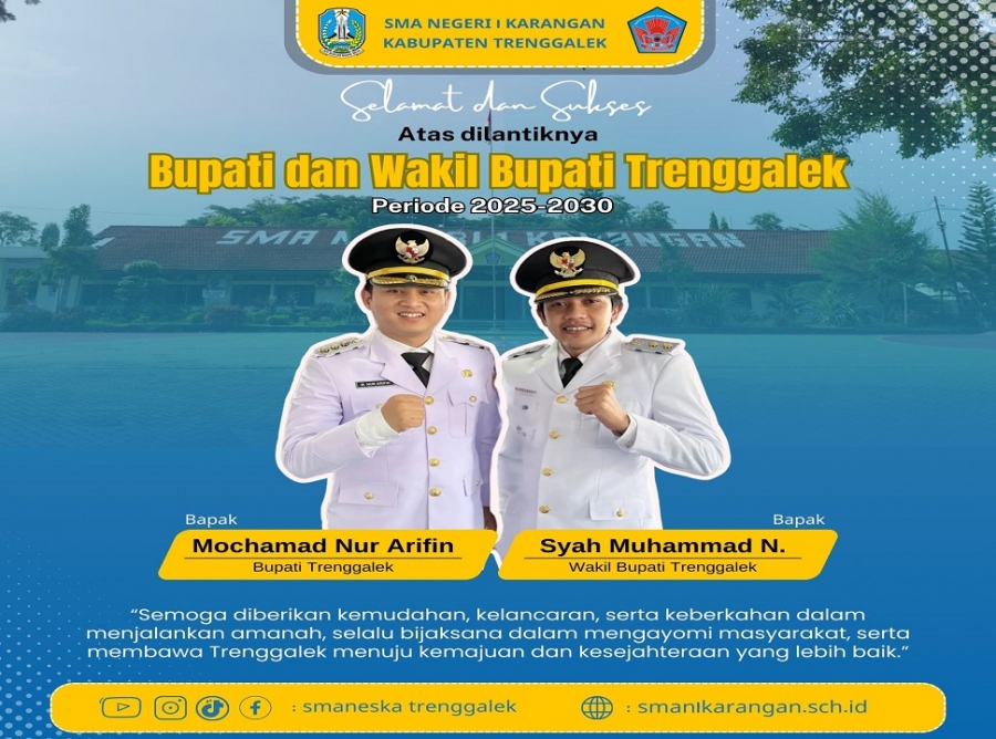 SELAMAT &amp; SUKSES ATAS DILANTIKNYA BUPATI DAN WAKIL BUPATI T-GALEK