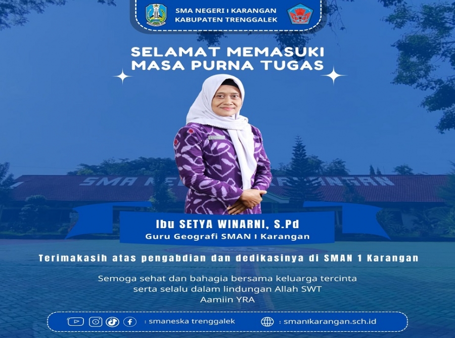 SELAMAT PURNA TUGAS, BUNDA SETYA WINARNI GURU SMANESKA