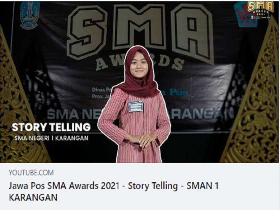 Jawa Pos SMA Awards 2021 - Story Telling - SMAN 1 KARANGAN