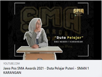 Jawa Pos SMA Awards 2021 - Duta Pelajar Puteri - SMAN 1 KARANGAN