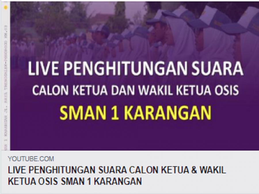 LIVE PENGHITUNGAN SUARA CALON KETUA &amp; WAKIL KETUA OSIS