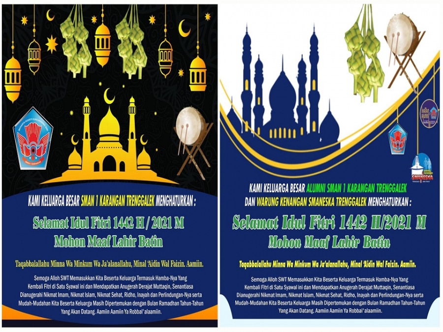 &ldquo;SELAMAT IDUL FITRI 1442H/2021 M,MOHON MAAF LAHIR BATIN&rdquo;