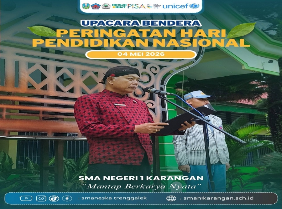 SMAN 1 KARANGAN GELAR UPACARA PERINGATAN HARDIKNAS 2026