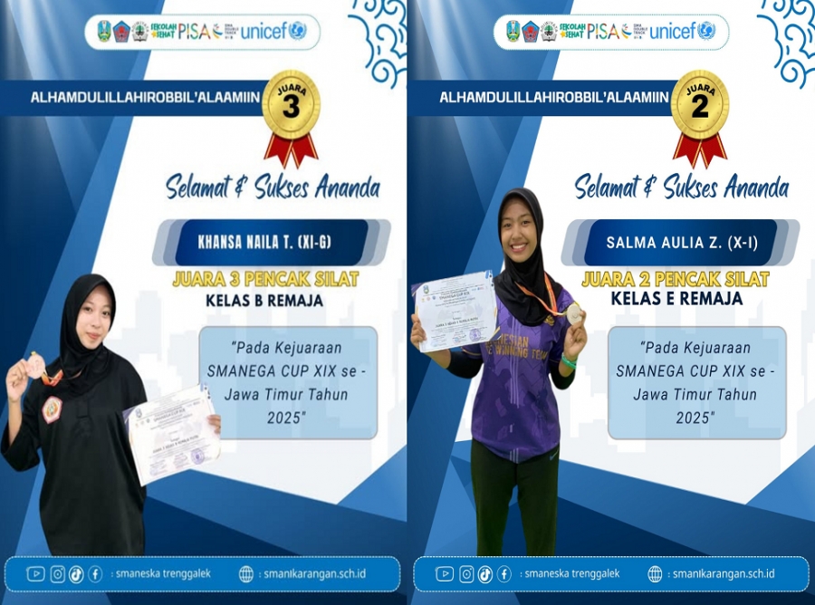 PRESTASI ATLET PENCAK SILAT SMANESKA DI SMANEGA CUP XIX