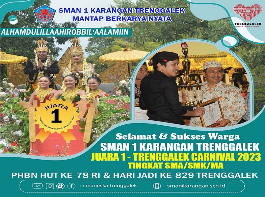 PENYERAHAN PIALA PENGHARGAAN TRENGGALEK CARNIVAL 2023