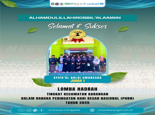 GRUP HADRAH SYIFA&rsquo;UL QOLBI SMANESKA SABET JUARA 1 PHBN 2025