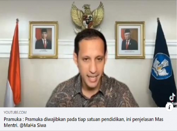 Pramuka diwajibkan pada tiap satuan pendidikan, ini penjelasan Mas Mentri