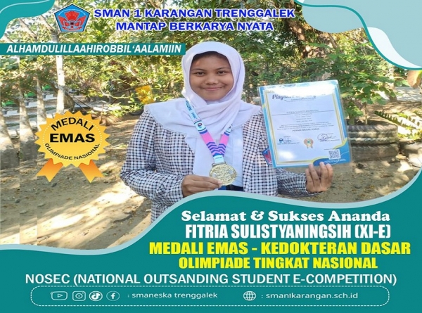 REZA  A. A. RAIH MEDALI PERAK MAPEL BIOLOGI (NASIONAL)