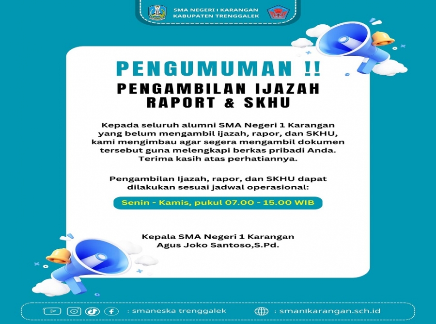 DIMOHON MENGAMBIL IJAZAH, RAPORT &amp; SKHU SMANESKA (TANPA DIPUNGUT BIAYA)
