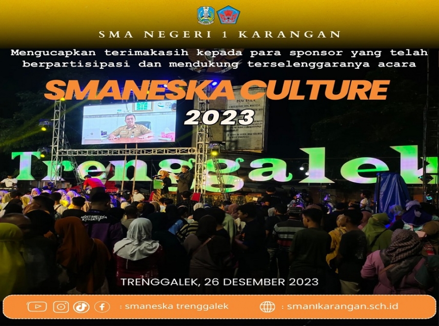 TERIMAKASIH TELAH DUKUNG SMANESKA CULTURE 2023