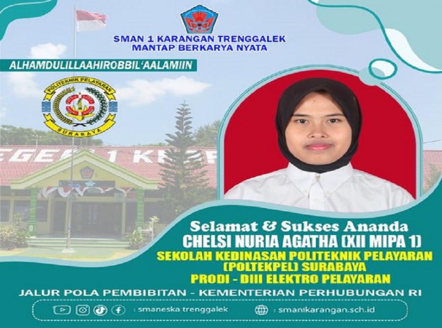 CHELSI XII MIPA 1 DITERIMA DI POLTEKPEL SURABAYA 2024