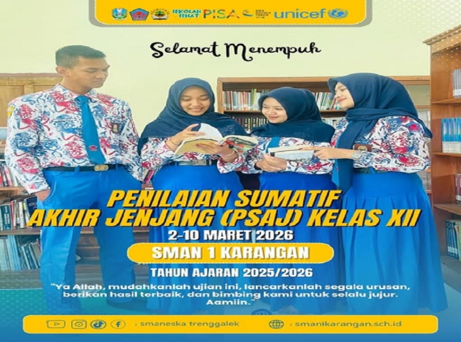 SELAMAT MENEMPUH PSAJ KELAS XII SMAN 1 KARANGAN 2026