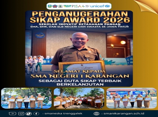 SMAN 1 KARANGAN MENDAPATKAN PENGHARGAAN SIKAP AWARD 2026