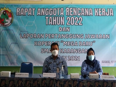 Pelaksanaan Rapat Anggota Rencana Kerja Tahun 2022 dan Laporan Pertanggung Jawaban Koperasi "MEGA BARU"
