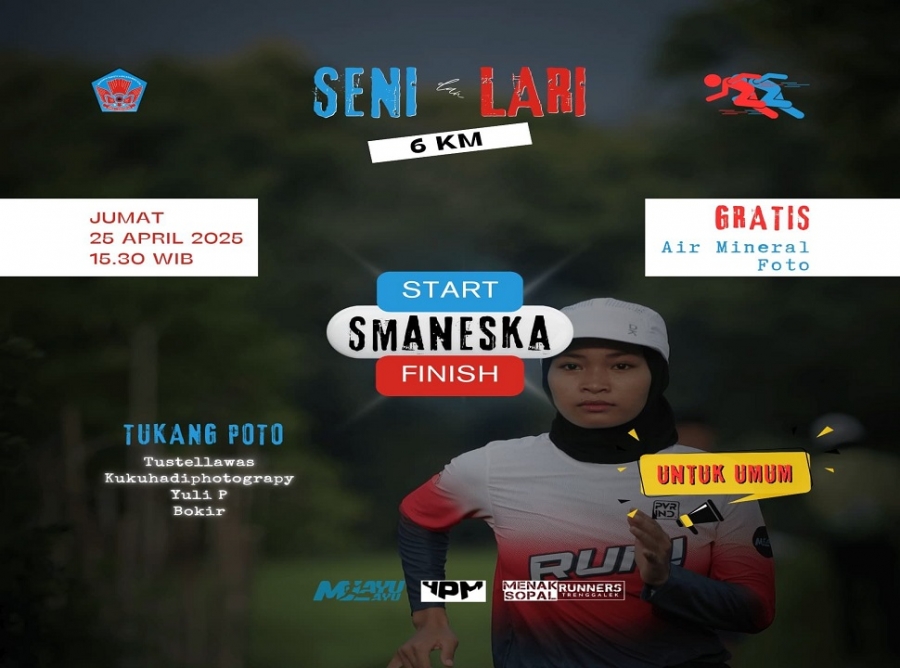YUK IKUTI LARI BERSAMA KOMUNITAS &amp; SISWA SMANESKA