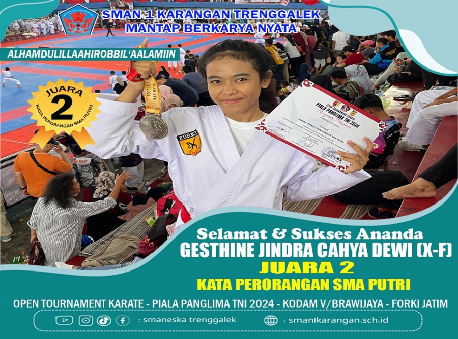 GESTHINE (X-F) SMANESKA RAIH JUARA 2 - KATA TINGKAT SMA PUTRI