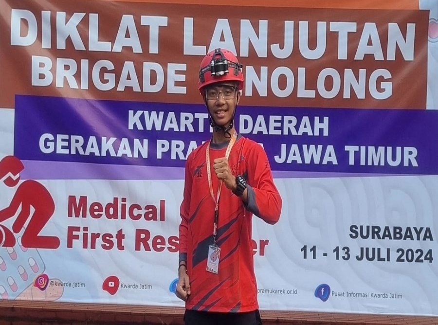 GEDHE YANUAR M. SMANESKA IKUTI DIKLAT LANJUTAN BP KWARDA JATIM