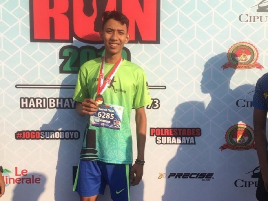 FINIS KE-37 DARI 700 PESERTA DI BHAYANGKARA RUN 2019